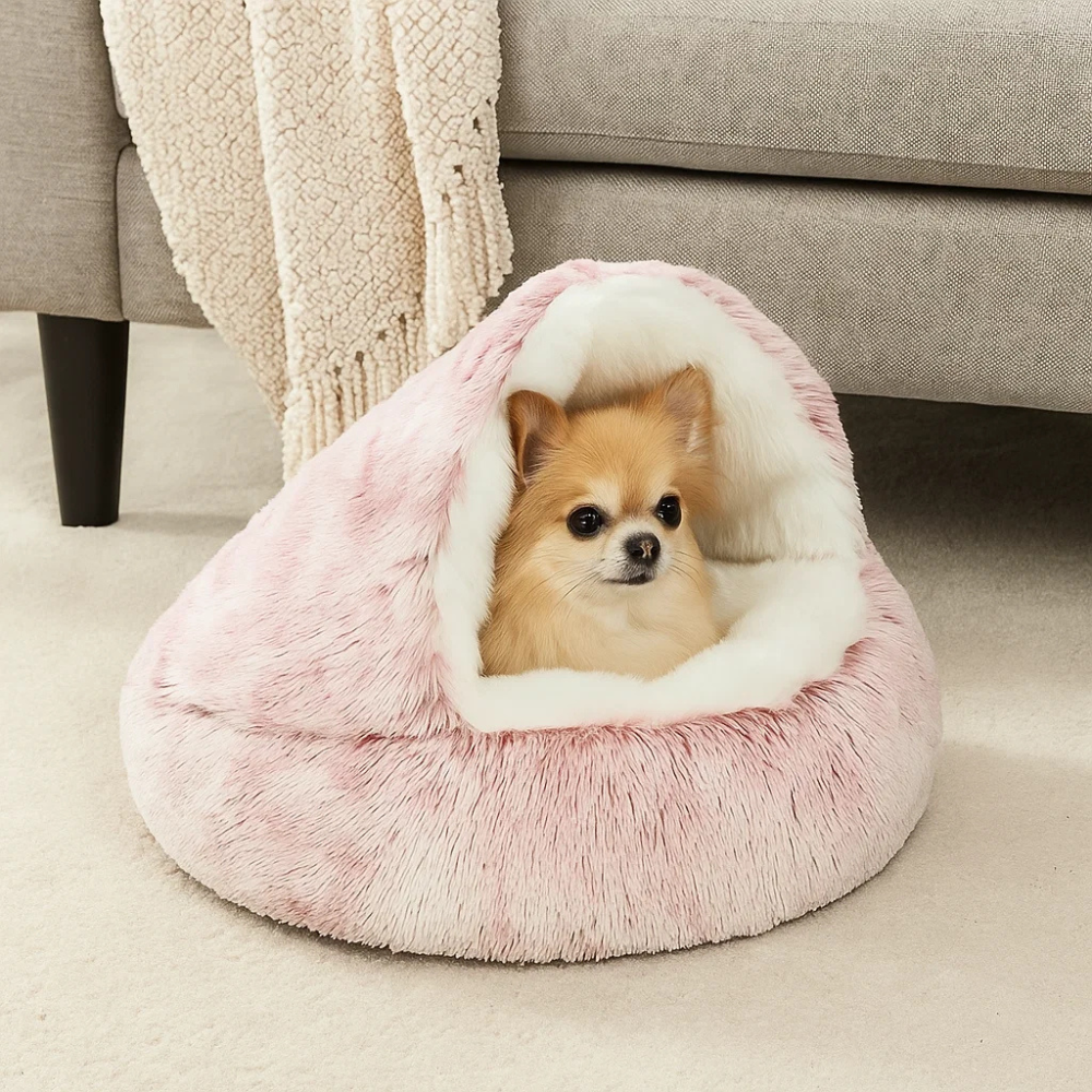 BowLift | Dog Bed Soft Plush Cave House