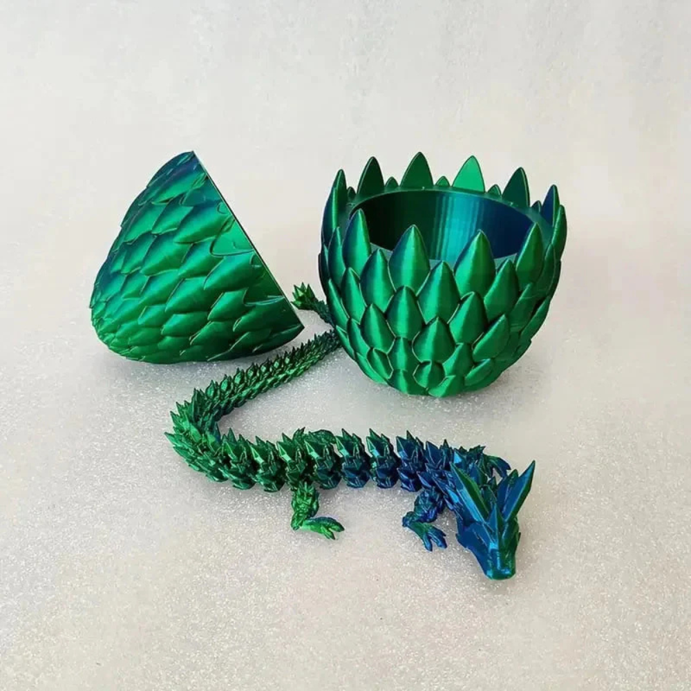 BowLift | Dragon Egg Crystal Figurine 3D Printed Toy