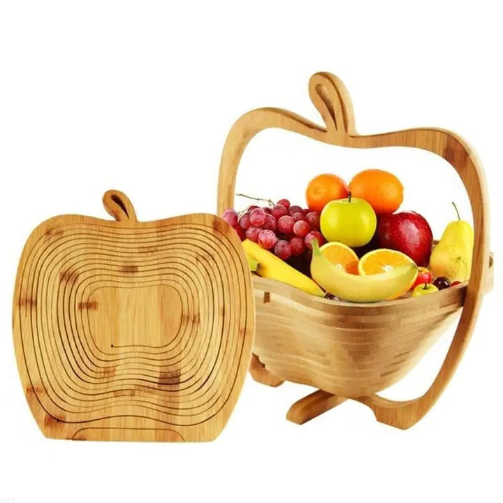 BowLift | Bamboo Folding Fruit Basket and Cutting Board