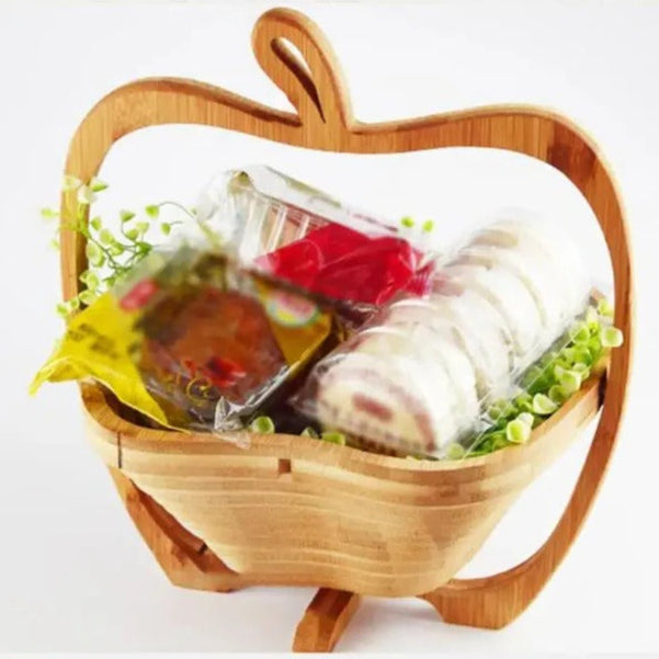 BowLift | Bamboo Folding Fruit Basket and Cutting Board