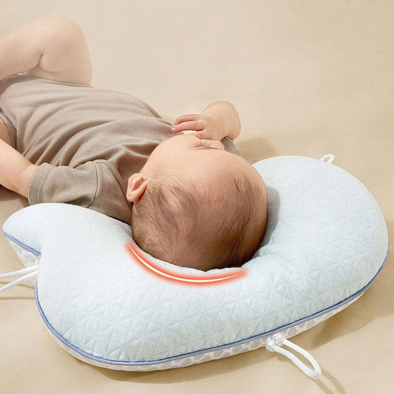 BowLift | Baby Pillow with Memory Foam and Cotton Cover, Portable Infant Support Cushion