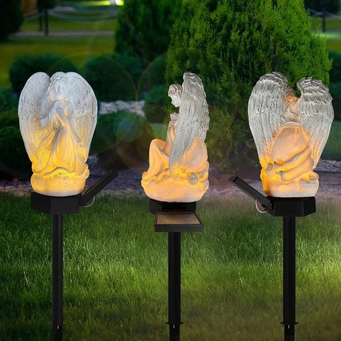 BowLift | Decorative Solar Angel Garden Lamp with LED Illumination