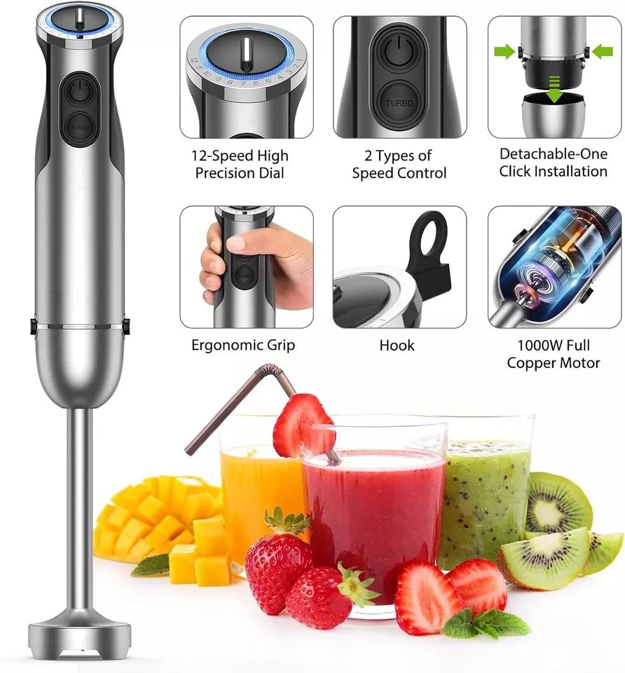 BowLift | 5-in-1 Multifunctional Immersion Handheld Blender