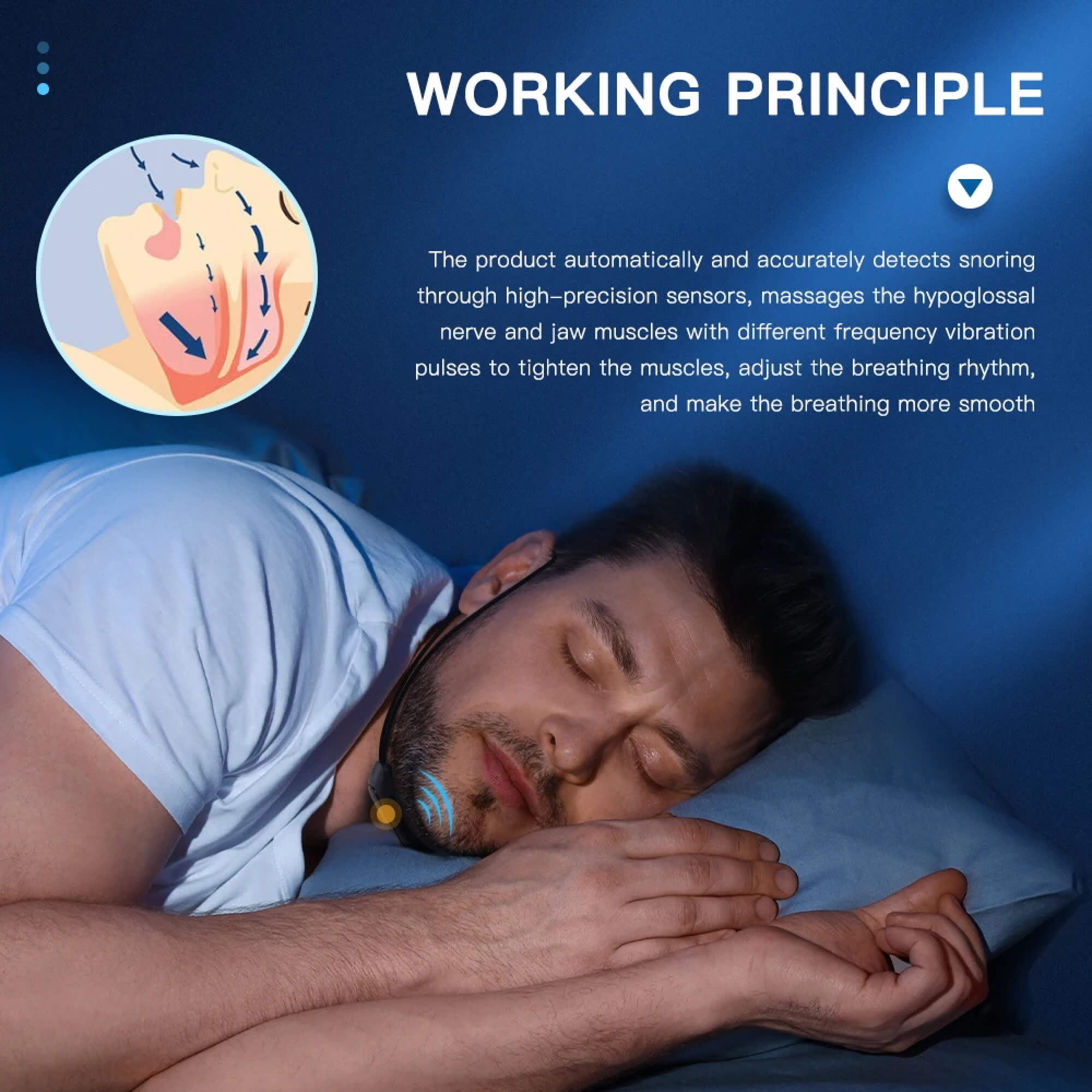 BowLift | Anti Snoring Stopper Prevent Snore Guard Device Chin Strap