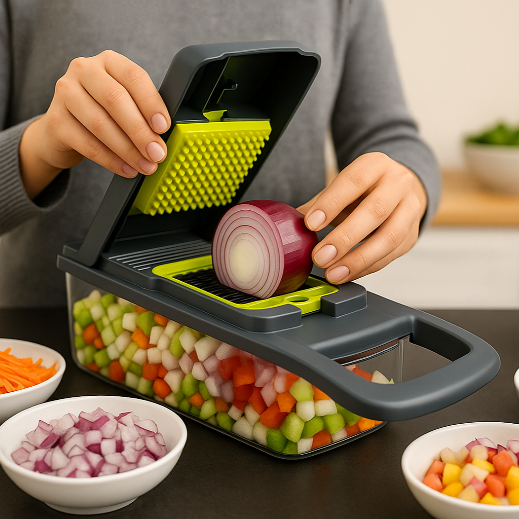 BowLift | 6 Blades Veggie Fruit Slicer with Box