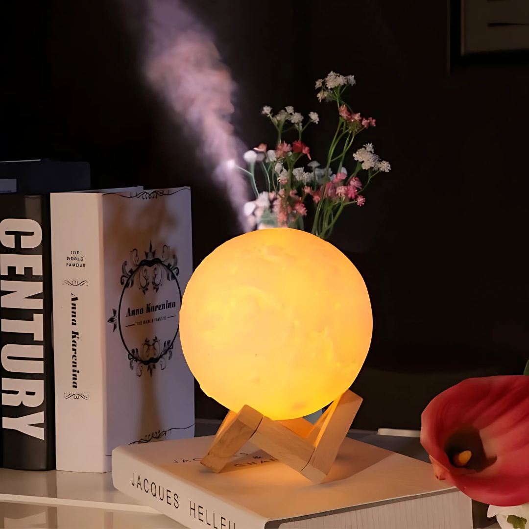 BowLift | Diffuser LED Humidifier Moon Lamp Light