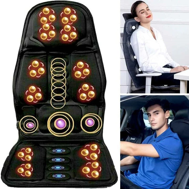 BowLift | 8 Mode Massage Chair Pad With Heated Back Neck Cushion