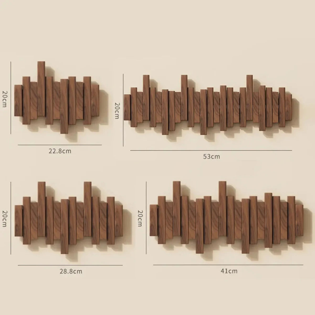 BowLift | Piano Wall-Mounted Coat Rack – Walnut or Beech Wood Hook Rail for Jackets, Bags & Hats