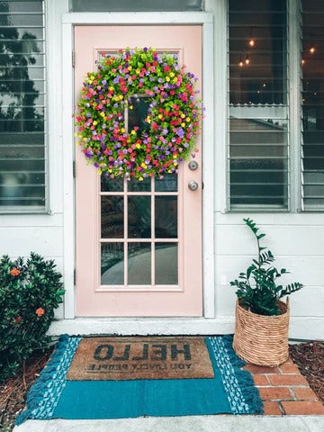 BowLift | Farmhouse Colorful Cottage Wreath