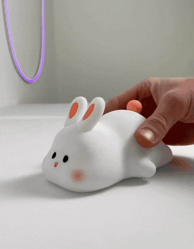 BowLift | Night light | Soft and Dimmable - Rabbit Lamp for Children