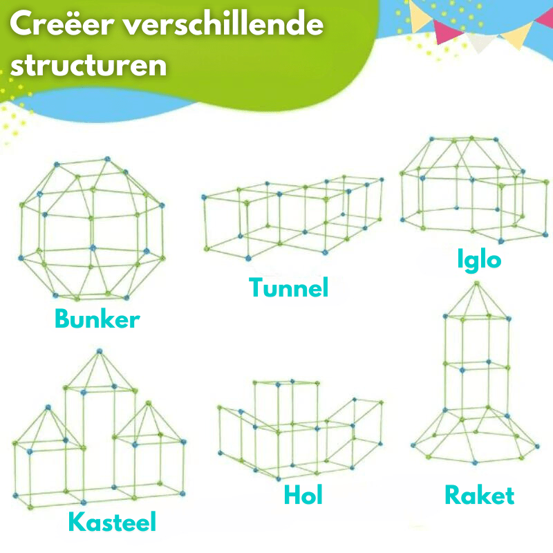 BowLift | Imagifort Builder – Creative Indoor Fort Building Set for Kids