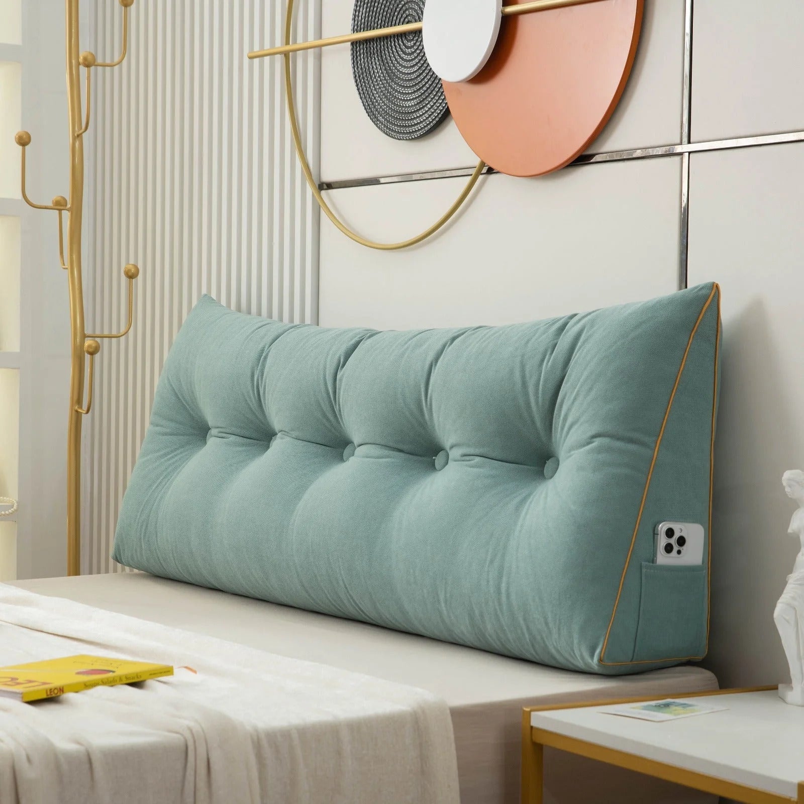 BowLift | Ergonomic Wedge Pillow | Back & Neck Support with Removable Cover for Bed & Sofa Relaxation