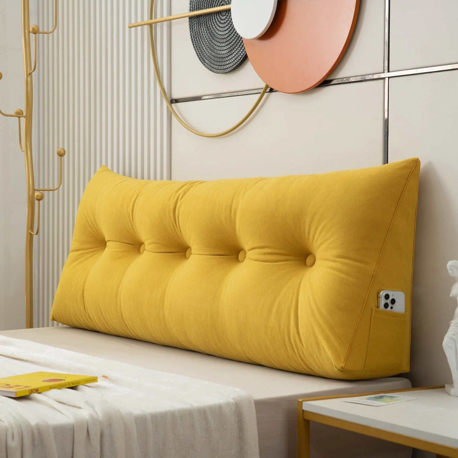 BowLift | Ergonomic Wedge Pillow | Back & Neck Support with Removable Cover for Bed & Sofa Relaxation