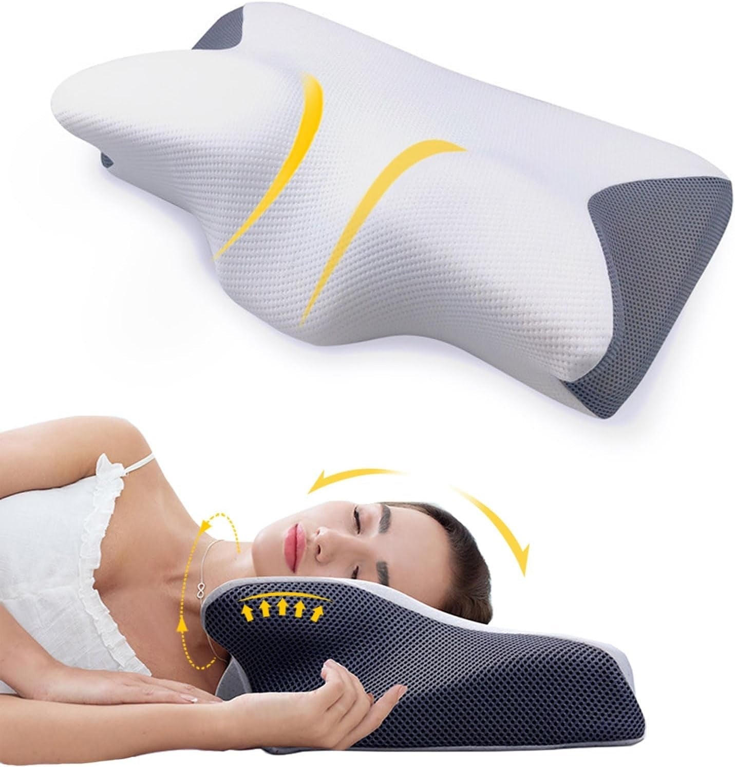 BowLift | Dream Sleep Pillow | Cervical Contour Memory Foam