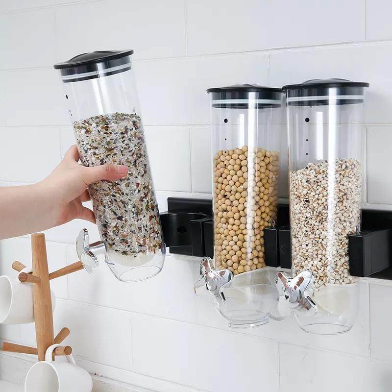 BowLift | Wall-Mounted Transparent Cereal Dispenser