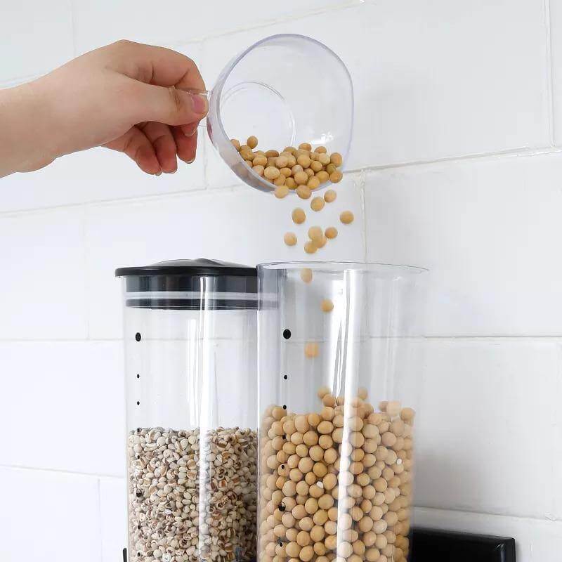 BowLift | Wall-Mounted Transparent Cereal Dispenser