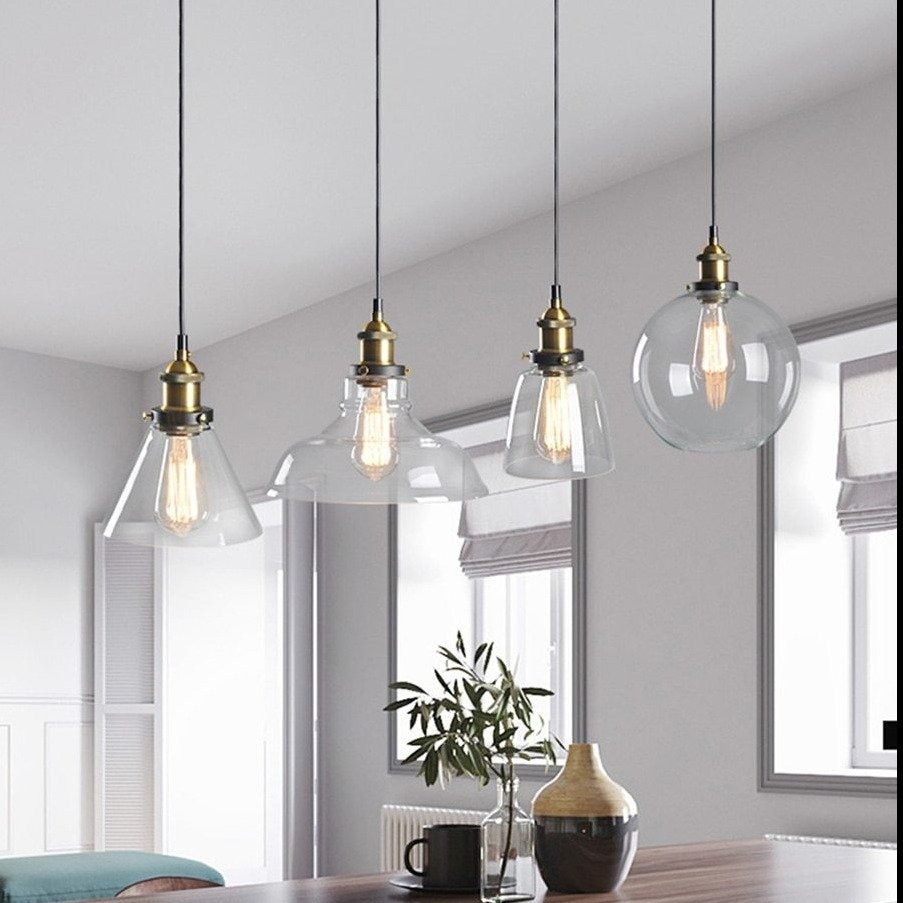 BowLift | GlassHaven – Elegant Industrial Pendant Lamp