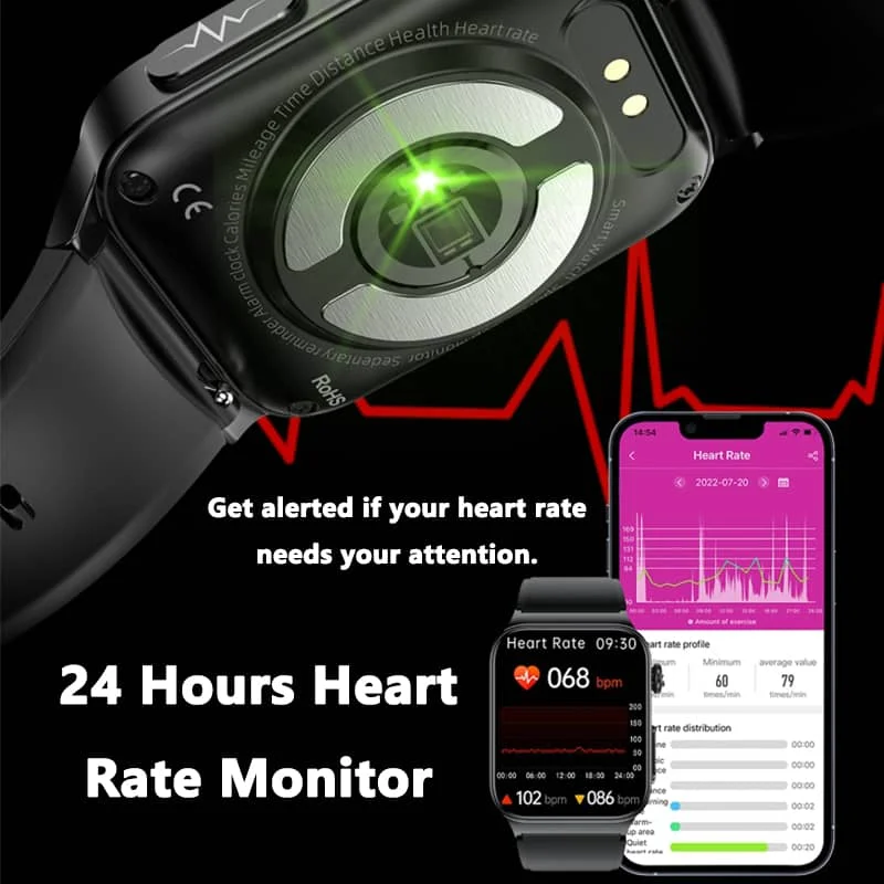 BowLift | All-in-One Health Monitoring Smartwatch with ECG & Blood Glucose Tracker