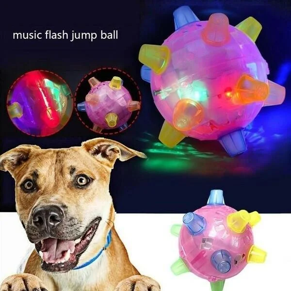 BowLift | Dog Toy LED Bouncing Interactive Ball Rubber