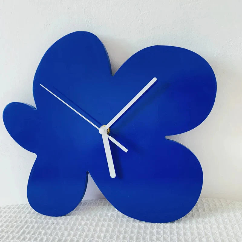 BowLift | Small Blue Geometric Wall Clock