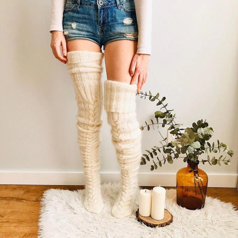 BowLift | Winter Soft Warm Over Knee Extra Long Knitted Socks