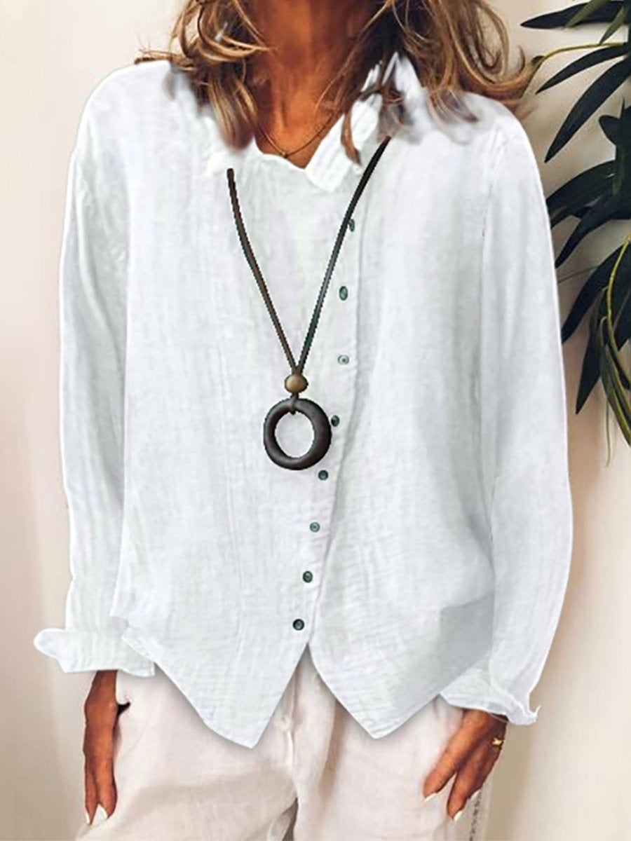 Cotton-Linen Long Shirt