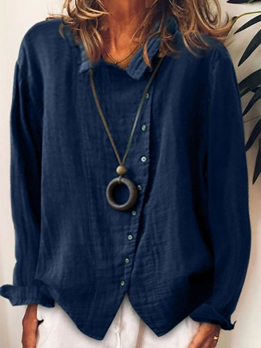 Cotton-Linen Long Shirt