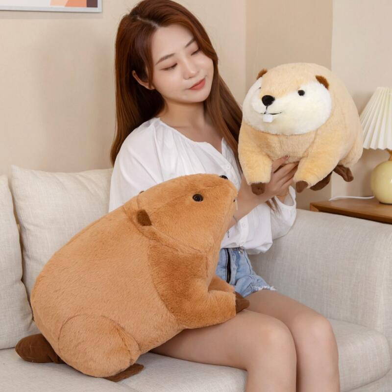 BowLift | Billy & Willy the Fluffy Brown Beaver Plushie