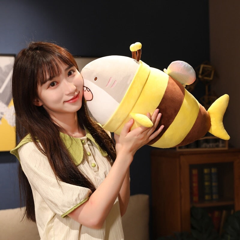 BowLift | Cute Chonky Half Shark Half Bee Plushie