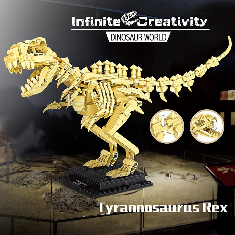 BowLift | Dinosaur Fossil Skeletons Building Blocks Collection 2 | LIMITED STOCK
