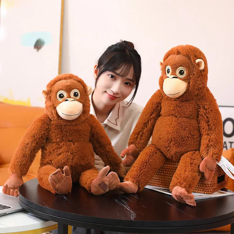 BowLift | Fluffy Baby Orangutan Monkey Plushie
