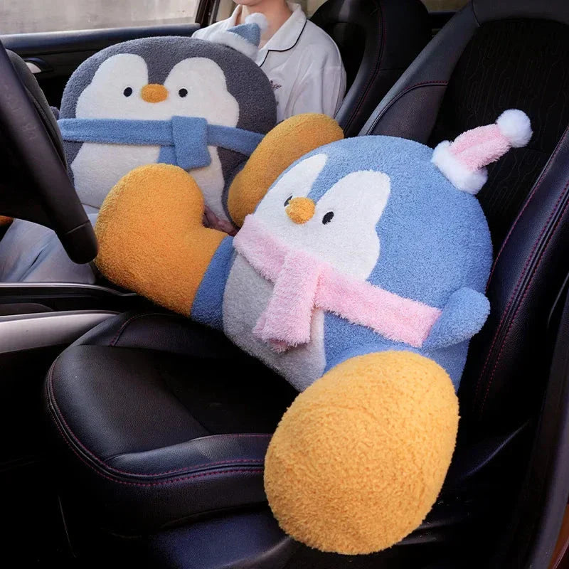 BowLift | Fluffy Penguin Backrest Cushion Pillow Seat
