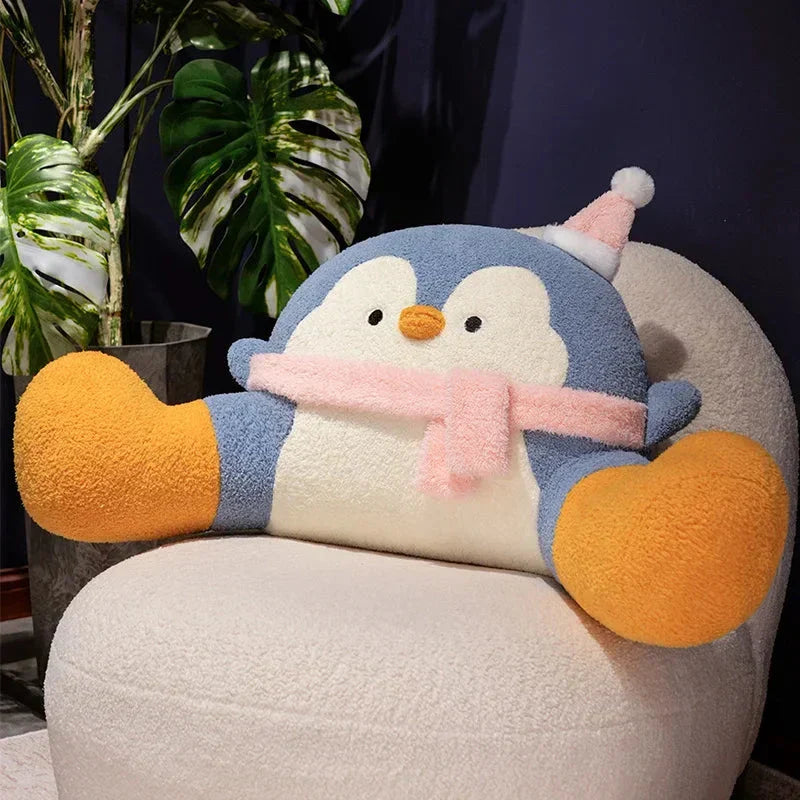 BowLift | Fluffy Penguin Backrest Cushion Pillow Seat