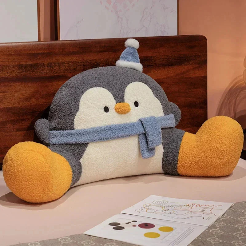 BowLift | Fluffy Penguin Backrest Cushion Pillow Seat