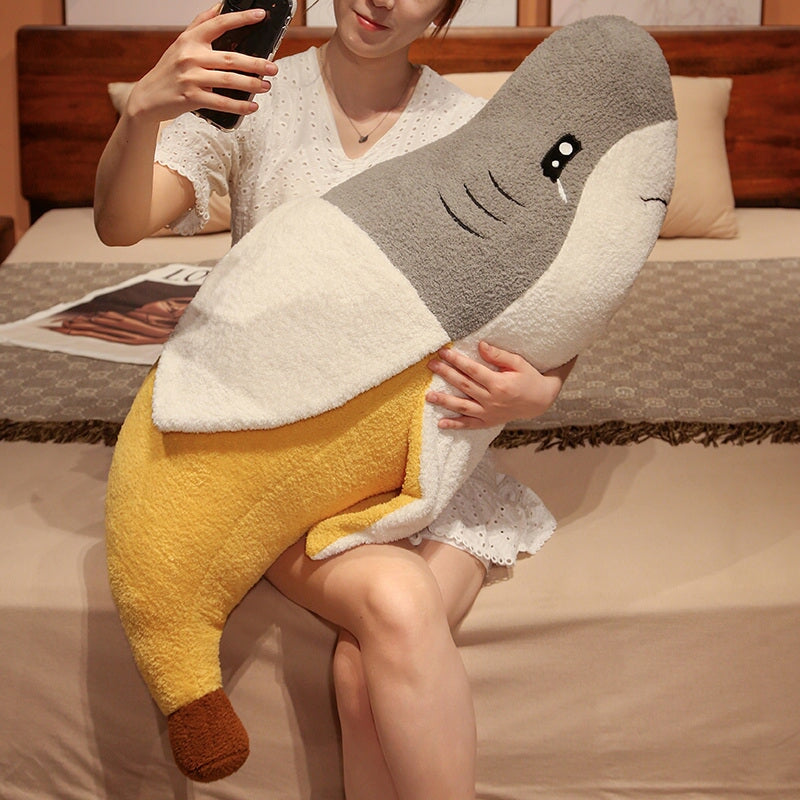 BowLift | Fluffy Shark Banana Plushie