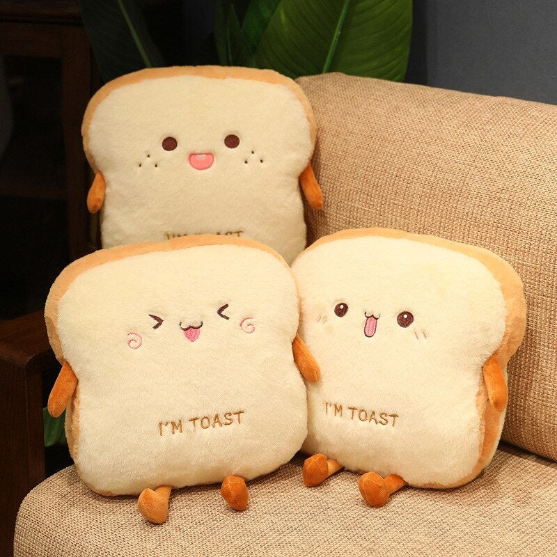 BowLift | Fluffy Toastie Bread Hand Warmer Plushies