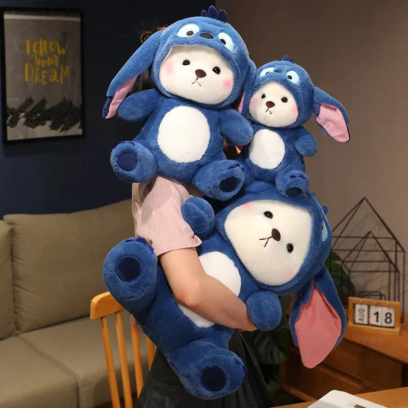 BowLift | Fluffy White Bear Donkey Outfit Plushie