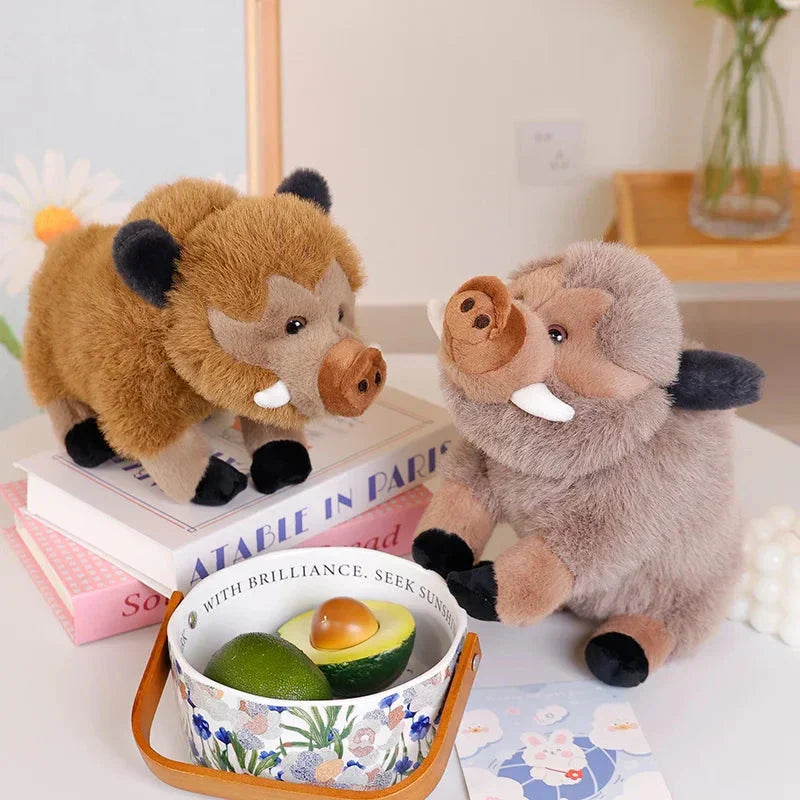 BowLift | Fluffy Wild Boar Plushie Soft Toy