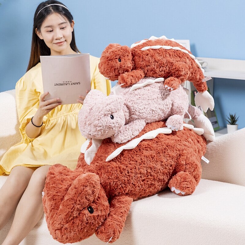 BowLift | Fuzzy Cute Pink Red Lizard Plushies