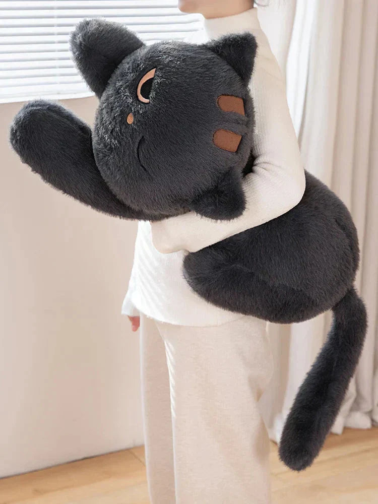 BowLift | Giant Black Grey Cat Plushies