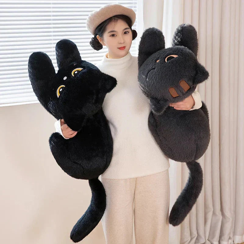 BowLift | Giant Black Grey Cat Plushies