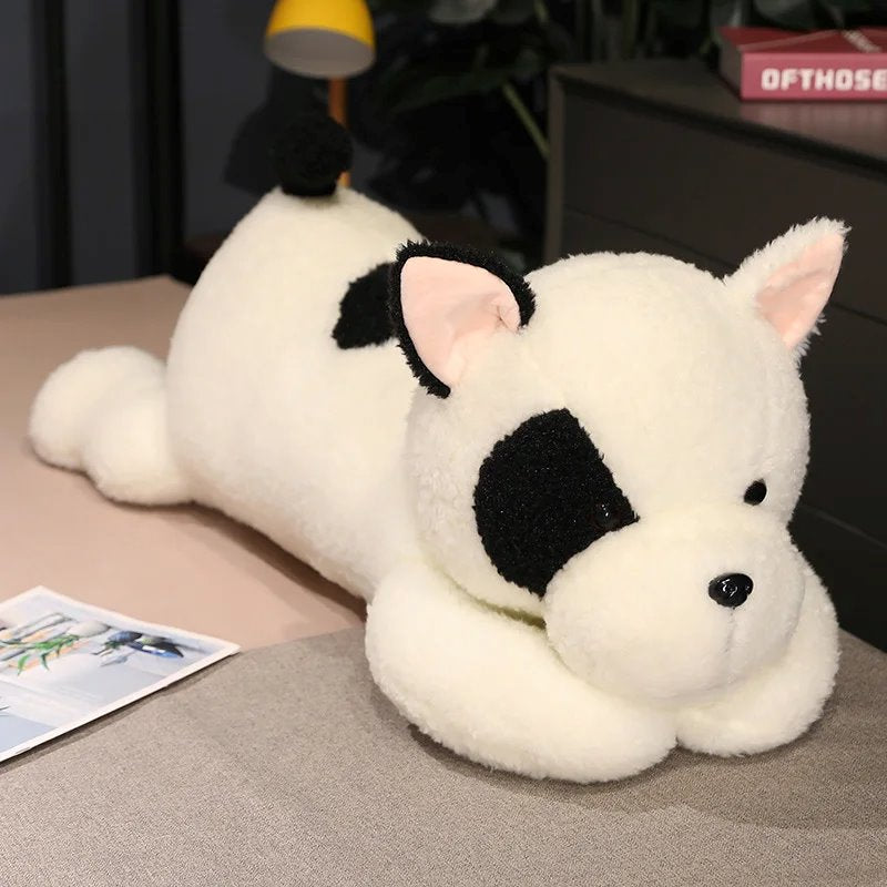 BowLift | Giant Fluffy Spotty White Black Dog Plushie