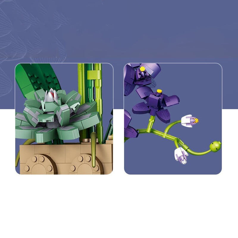 BowLift | Huge Blossoming Orchid Flower Building Set Collection