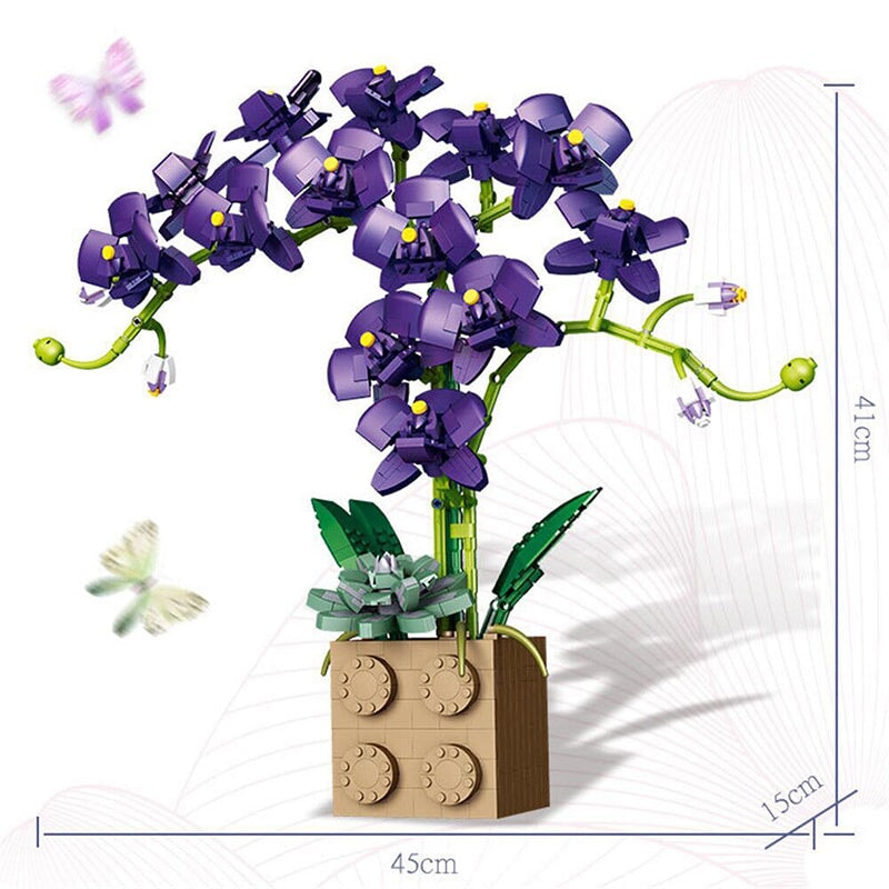 BowLift | Huge Blossoming Orchid Flower Building Set Collection