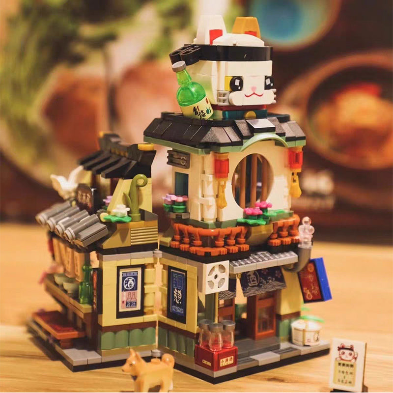 BowLift | Japanese Ramen Bar Seafood Store Micro Building Sets