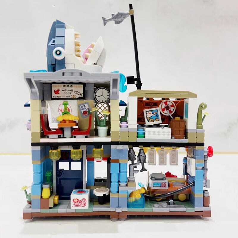 BowLift | Japanese Ramen Bar Seafood Store Micro Building Sets