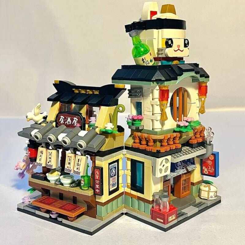 BowLift | Japanese Ramen Bar Seafood Store Micro Building Sets