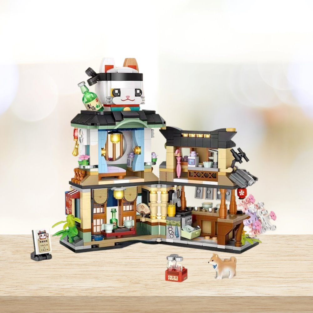 BowLift | Japanese Ramen Bar Seafood Store Micro Building Sets