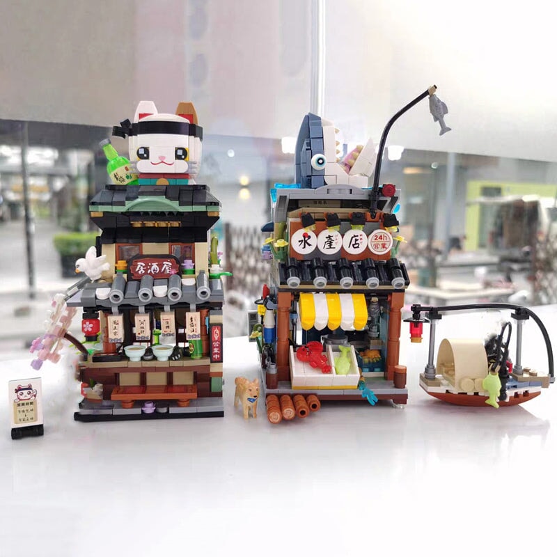 BowLift | Japanese Ramen Bar Seafood Store Micro Building Sets
