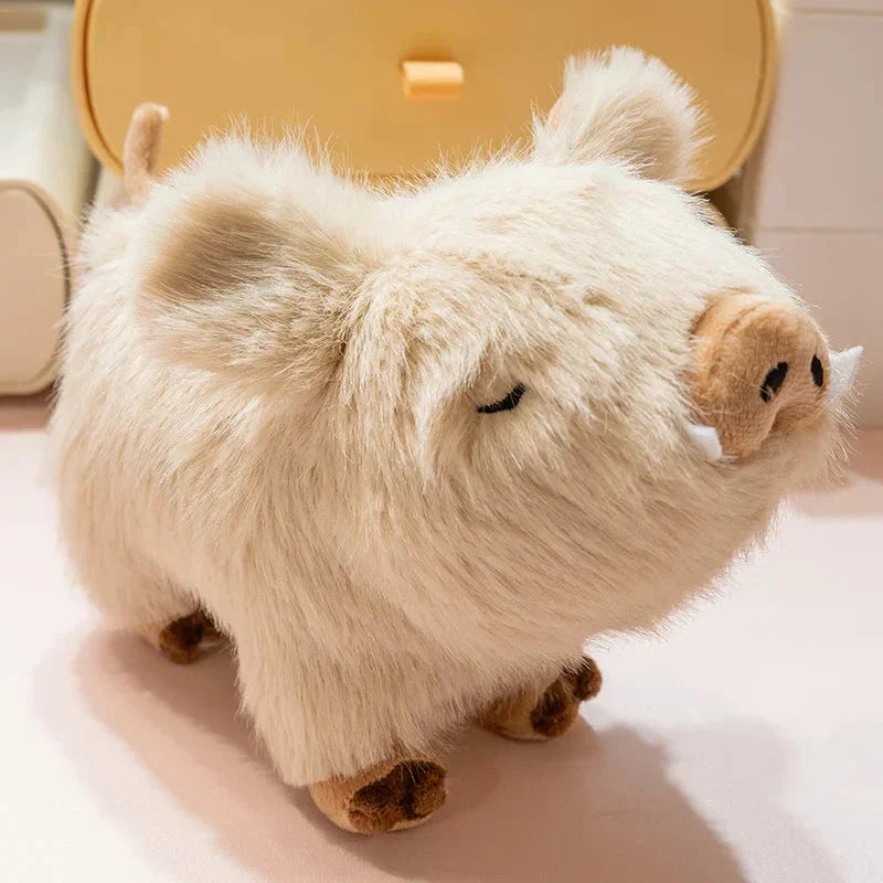 BowLift | Kawaii Fluffy Wild Boar Plushie